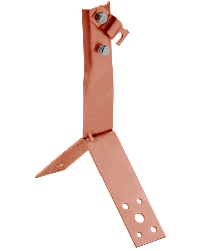 Держатель проводника круглого 6-10мм винтовой для конька h=80мм медь IEK (ZDP80-50-4-16-80) в Нижнем Тагиле Крепеж Pintop.ru