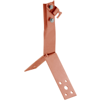 Держатель проводника круглого 6-10мм винтовой для конька h=100мм медь IEK (ZDP80-50-4-16-100)