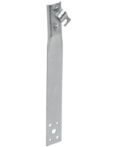 Держатель проводника круглого 6-10мм винтовой прямой h=60мм оцинкованная сталь IEK (ZDP86-11-1-16-60) в Нижнем Тагиле Крепеж Pintop.ru