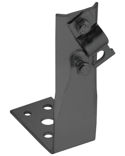 Держатель проводника круглого 6-10мм винтовой угловой h=60мм оцинкованная сталь TD IEK (ZDP87-13-1-16-60) в Нижнем Тагиле Крепеж Pintop.ru