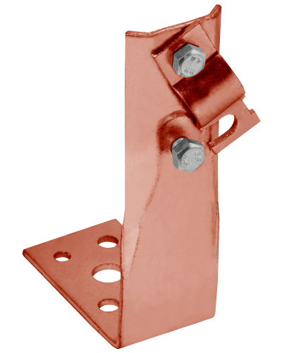 Держатель проводника круглого 6-10мм винтовой угловой h=150мм медь IEK (ZDP87-50-1-16-150) в Нижнем Тагиле Крепеж Pintop.ru