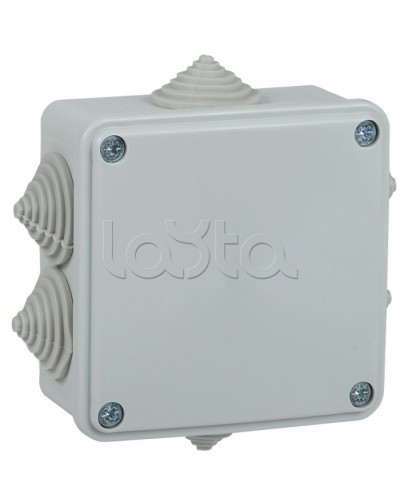 Коробка монтажная 100х100х45 мм IP44 6 вводов IEK (UKO11-100-100-045-K41-44) в Нижнем Тагиле Распределительные коробки Pintop.ru