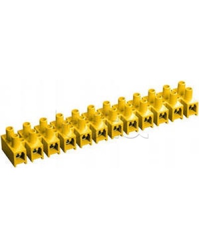 Зажим винтовой ЗВИ-3 н/г 1,0-2,5 мм2 (12пар) желтый IEK UZV7-003-04 в Нижнем Тагиле Клеммные колодки Pintop.ru