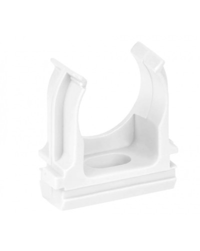 ELASTA Держатель с защелкой CF25 белый IEK (ET-TA00D-CF-025-K01-010) в Нижнем Тагиле Держатели, клипсы, скобы Pintop.ru