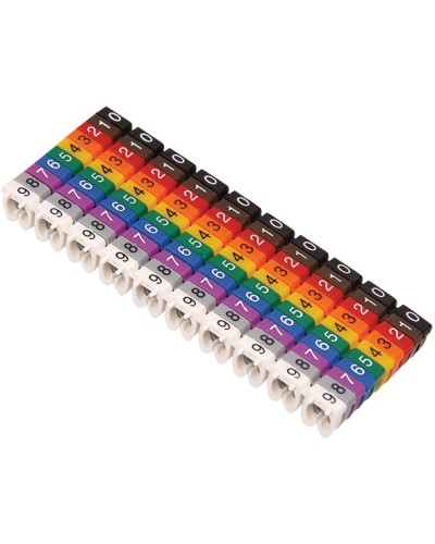 Маркер кабельный МКН комплект цифр 0-9 4мм2 (100шт/упак) IEK (UMK04-02-09) в Нижнем Тагиле Аксессуары для кабель-канала Pintop.ru