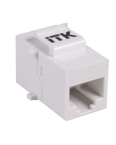 Проходной адаптер кат.5E UTP, RJ45-RJ45, тип Keystone Jack ITK CS7-1C5EU в Нижнем Тагиле Проходные адаптеры RJ-45 и разветвители Pintop.ru