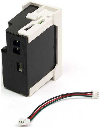 Блок питания для конвертора RJ45-VGA, формата Mosaic, 22.5х45мм, вертикальный, белый LANMASTER LAN-SIP-23VGA/VP-WH в Нижнем Тагиле Электротехническое оборудование Pintop.ru