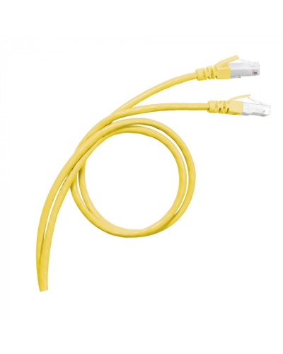 Патч-корд S/FTP, cat. 6а, PVC, 1м, желтый Legrand (051780) в Нижнем Тагиле Патчкорды (медные) Pintop.ru