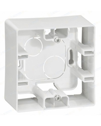 Коробка для накладного монтажа 1 пост (белая) Legrand 672510 в Нижнем Тагиле Аксессуары для кабель-канала Pintop.ru