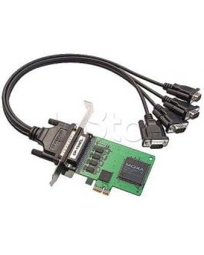 Плата 4-портовая RS-232 для шины PCI Express Moxa CP-104EL-A-DB9M в Нижнем Тагиле Сетевые карты Pintop.ru