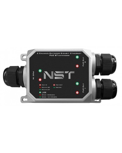 Уличный Ultra PoE удлинитель - коммутатор Gigabit Ethernet до 250м на 3 порта NST NS-EXSW-3GP/W в Нижнем Тагиле Дополнительное оборудование для сетей Pintop.ru