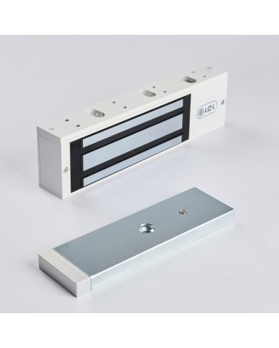 R-Lock RL-EM500-LSW - Электромагнитный замкок, 500кг, DC12/24B, цвет белый, RAL9016(белый), два датчика втроены в корпус замка: датчик Холла и магнито-контактный датчик в Нижнем Тагиле Электромагнитные замки Pintop.ru