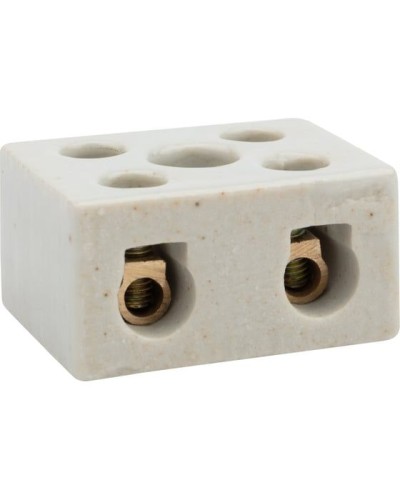 Клемма керамическая винтовая КВ 12 мм² 2 пары контактов с крепежным отверстием (50 шт./уп.) REXANT (07-6223) в Нижнем Тагиле Монтажные материалы Pintop.ru