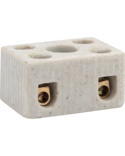 Клемма керамическая винтовая КВ 4 мм² 2 пары контактов с крепежным отверстием (100 шт./уп.) REXANT (07-6221) в Нижнем Тагиле Монтажные материалы Pintop.ru