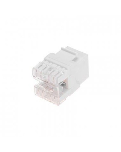 Модуль Keystone Jack RJ-45(8P8C), UTP неэкранированный, CAT 5e, тип 180 градусов, белый REXANT PRO 02-0060 в Нижнем Тагиле Модули Keystone Pintop.ru