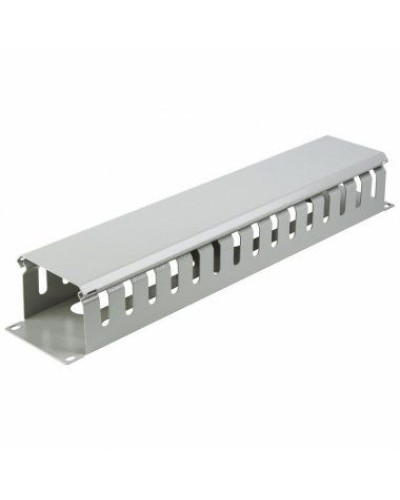 Органайзер кабельный горизонтальный с крышкой, 19, 2U, глубиной 72 мм, металл, RAL 7035 REXANT 04-2645 в Нижнем Тагиле Кабельные органайзеры Pintop.ru