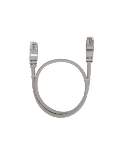Патч-корд F/UTP, CAT 5e, RJ45-RJ45, 26AWG, LSZH, серый, 0,5м REXANT 02-0110-05 в Нижнем Тагиле Патчкорды (медные) Pintop.ru