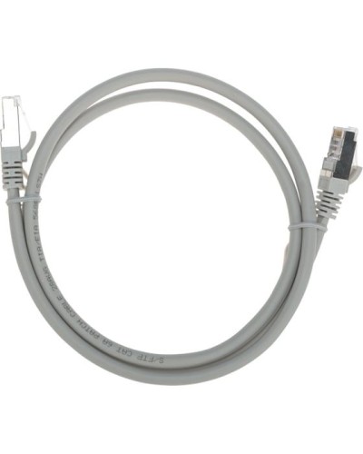 Патч-корд S/FTP, CAT 6A (10G), RJ45-RJ45, 28AWG, LSZH, серый, 1м REXANT 02-0390-1 в Нижнем Тагиле Патчкорды (медные) Pintop.ru