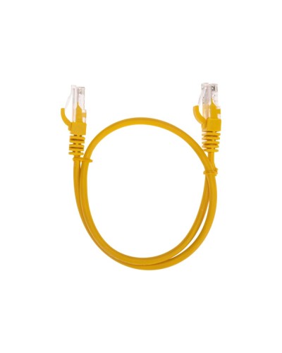 Патч-корд U/UTP, CAT 5e, RJ45-RJ45, 26AWG, LSZH, желтый, 0,5м REXANT 02-0105-05 в Нижнем Тагиле Патчкорды (медные) Pintop.ru