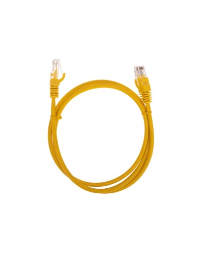 Патч-корд U/UTP, CAT 5e, RJ45-RJ45, 26AWG, LSZH, желтый, 1м REXANT 02-0105-1 в Нижнем Тагиле Патчкорды (медные) Pintop.ru