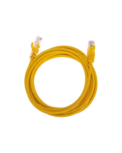 Патч-корд U/UTP, CAT 5e, RJ45-RJ45, 26AWG, LSZH, желтый, 3м REXANT 02-0105-3 в Нижнем Тагиле Патчкорды (медные) Pintop.ru