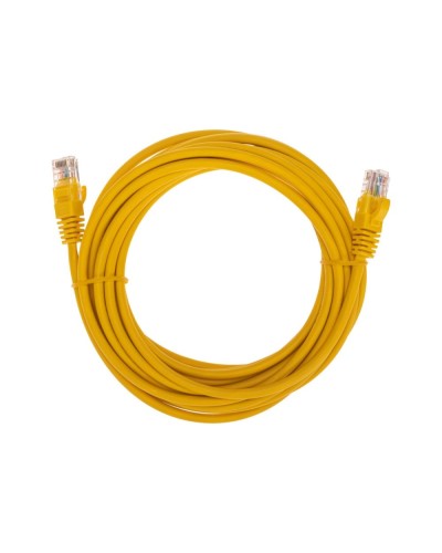 Патч-корд U/UTP, CAT 5e, RJ45-RJ45, 26AWG, LSZH, желтый, 5м REXANT 02-0105-5 в Нижнем Тагиле Патчкорды (медные) Pintop.ru