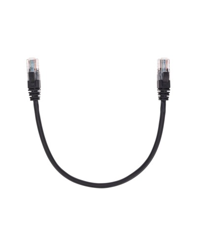 Патч-корд U/UTP, CAT 5e, RJ45-RJ45, 26AWG, LSZH, черный, 0,3м REXANT 02-0102-03 в Нижнем Тагиле Патчкорды (медные) Pintop.ru