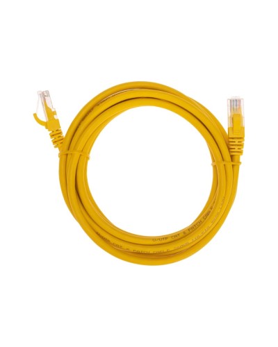 Патч-корд U/UTP, CAT 6, RJ45-RJ45, 26AWG, LSZH, желтый, 3м REXANT 02-0295-3 в Нижнем Тагиле Патчкорды (медные) Pintop.ru