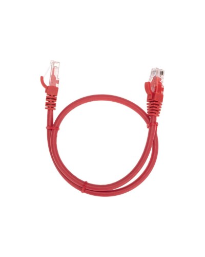 Патч-корд U/UTP, CAT 6, RJ45-RJ45, 26AWG, LSZH, красный, 0,5м REXANT 02-0293-05 в Нижнем Тагиле Патчкорды (медные) Pintop.ru