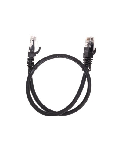 Патч-корд U/UTP, CAT 6, RJ45-RJ45, 26AWG, LSZH, черный, 0,5м REXANT 02-0292-05 в Нижнем Тагиле Патчкорды (медные) Pintop.ru