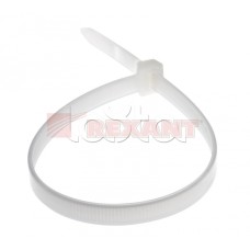 Хомут-стяжка нейлоновый 8х400 мм белый (100шт/уп) REXANT 07-0400-8