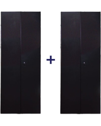 Комплект дверей 47U, 800 мм, черный, передняя - распашная металл, задняя - распашная металл TWT TWT-CBB-DR47-8x-S-M1 в Нижнем Тагиле Аксессуары для стоек и шкафов Pintop.ru