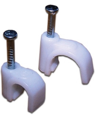 Клипса кабельная круглая, диаметр 4 мм, белая (100шт.уп) TWT TWT-CLR-04 в Нижнем Тагиле Держатели, клипсы, скобы Pintop.ru