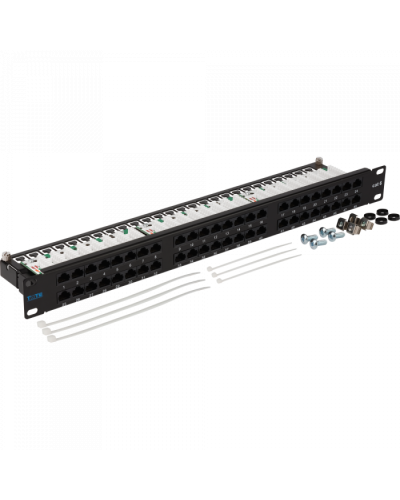 Патч-панель 48 портов, UTP, кат.6, 1U TWT (TWT-PP48/1U-U6) в Нижнем Тагиле Патч панель Pintop.ru