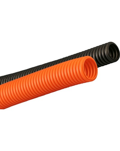 Труба ПНД гофрир. тяжелая, цвет чёрный, диам 32мм Экопласт 21032 в Нижнем Тагиле Труба гофрированная Pintop.ru