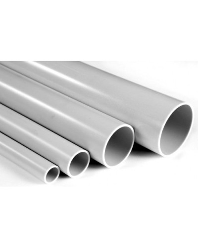 Труба гладкая ПВХ жесткая сверхтяжелая диам 32, цвет серый (3м) Экопласт 32032 в Нижнем Тагиле Гладкая труба Pintop.ru