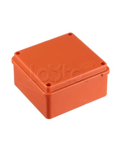 JBS100 Коробка огн. E110, о/п 100х100х55мм, с гладкими стенками, без галогена, IP56, 4P, (2,5-16 мм2), цвет оранж. Экопласт (42327HF) в Нижнем Тагиле Коробки (ОКЛ) Экопласт Pintop.ru