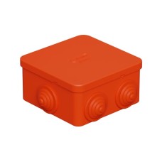 Коробка огн. E110, о/п 85х85х50мм,без галогена, 12 вых., IP55, 5P, оранж .Экопласт (43321HF)