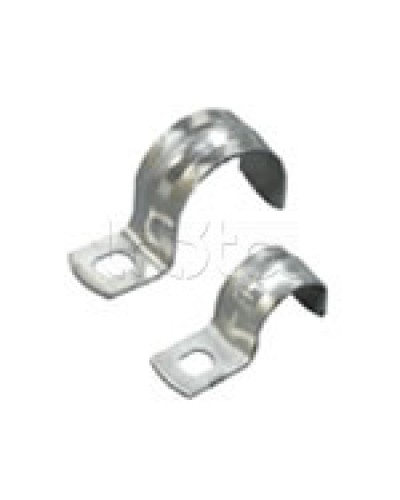 Скоба оцинкованная с одним отверстием для трубы D14мм, м.о.6,5-5,0мм(1уп=100шт) Экопласт (43714P) в Нижнем Тагиле Держатели, клипсы, скобы Pintop.ru