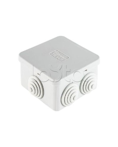 Коробка распределительная о/п 70х70х40, 6 вых, без галогена Экопласт 44056HF в Нижнем Тагиле Распределительные коробки Pintop.ru