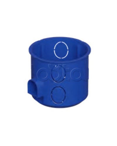 Коробка установочная D68x62мм со стык. ушками, межцентр. 71мм, IP20, цвет синий (1шт) Экопласт (44659-1) в Нижнем Тагиле Распределительные коробки Pintop.ru