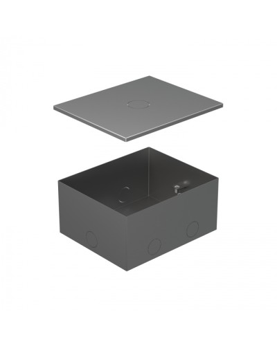 BOX/4 Металлическая коробка с крышкой для заливки в пол 159,6х133,6х75мм для люков 70040 Экопласт (70141) в Нижнем Тагиле Системы лючков и колонн Pintop.ru