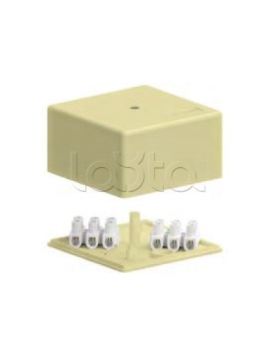 SD3 Коробка распределительная для о/п, 75х75х40мм без галогена (белый) Экопласт (72932HF) в Нижнем Тагиле Распределительные коробки Pintop.ru