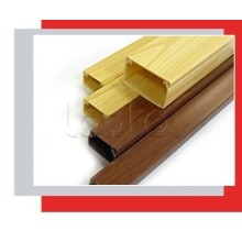 Миниканал 40x25 серия MEX с текстурой дерева (орех) Экопласт 77010N-2