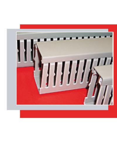 Короб перфорированный 25х40 мм (серый) Экопласт СР-Е134 в Нижнем Тагиле Кабель-канал Pintop.ru