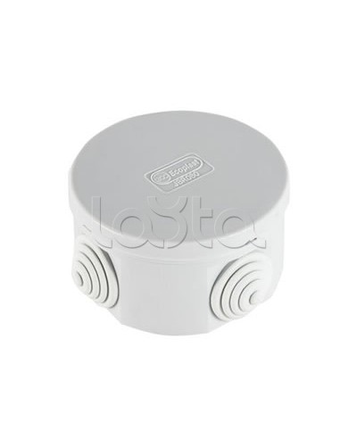 Экопласт JBR080 Коробка распред. о/п, D=80х40мм 4 вых., IP44 чёрный в Нижнем Тагиле Распределительные коробки Pintop.ru