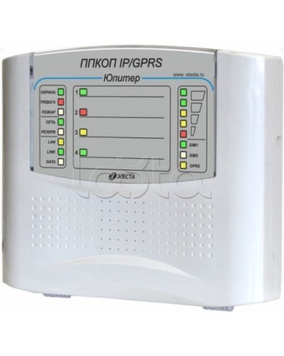 Элеста Юпитер-1431 (ППКОП Юпитер-4 IP/GPRS, пластик. корпус) в Нижнем Тагиле Приемно-контрольные приборы Pintop.ru