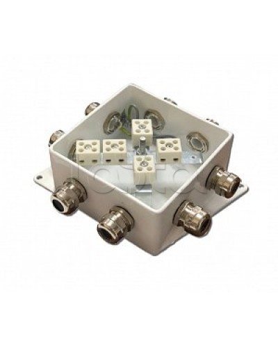 Коробка монтажная огнестойкая Гефест КМ-О (10к*10,0)-IP66-120х120, четыре ввода в Нижнем Тагиле Распределительные коробки Pintop.ru