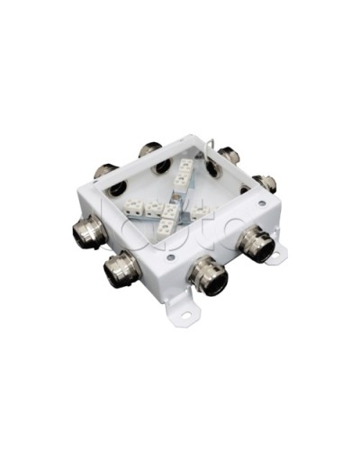 Коробка монтажная огнестойкая Гефест КМ-О (12к*10,0)-IP66 1212, 8 вводов 123х123х60 в Нижнем Тагиле Распределительные коробки Pintop.ru