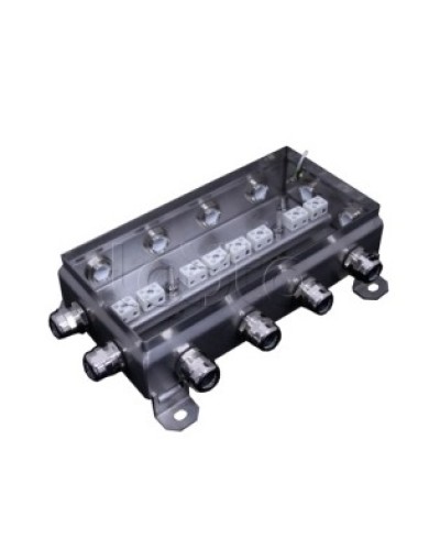 Коробка монтажная огнестойкая Гефест КМ-О (16к*6,0)-IP66 1224нерж, 12 вводов 123х240х60 в Нижнем Тагиле Распределительные коробки Pintop.ru